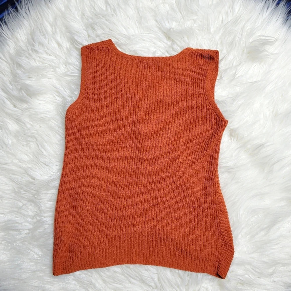 Marled Knit Front Knot Tank - Picture 4 of 4